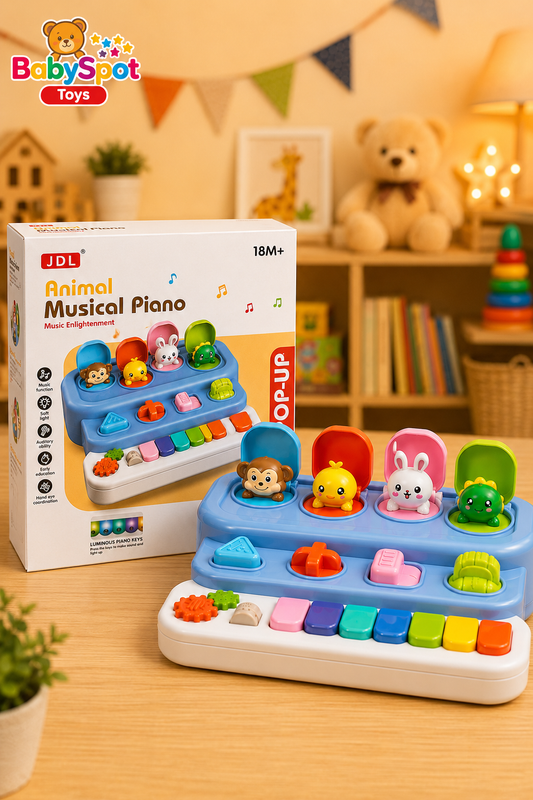 Animal Musical Piano Pop-Up Toy