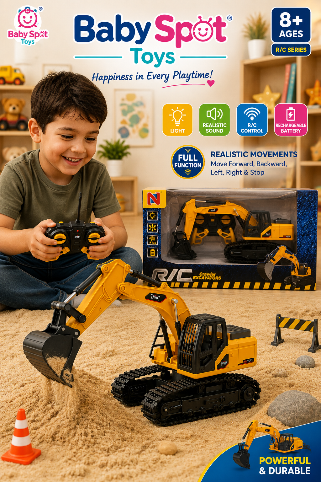 R/C Crawler Excavator – Remote Control Construction Toy