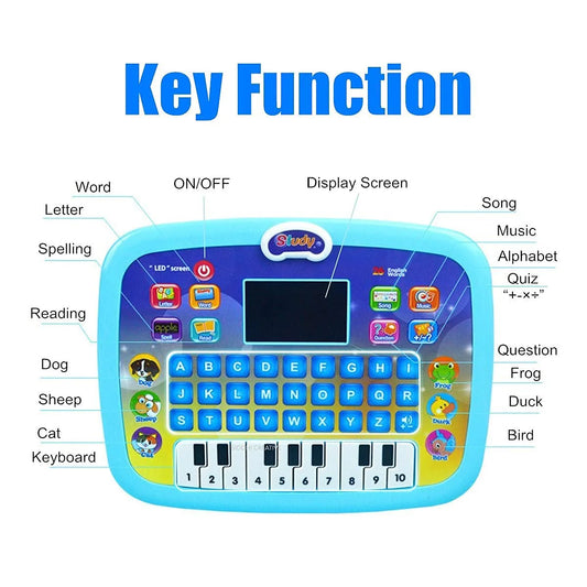 Give your child the ultimate learning experience with our Intelligence Tab Toy, a perfect blend of education and entertainment! Featuring a vibrant LCD screen, this interactive tablet helps kids explore letters, numbers, words, and more through fun games and engaging lessons.

