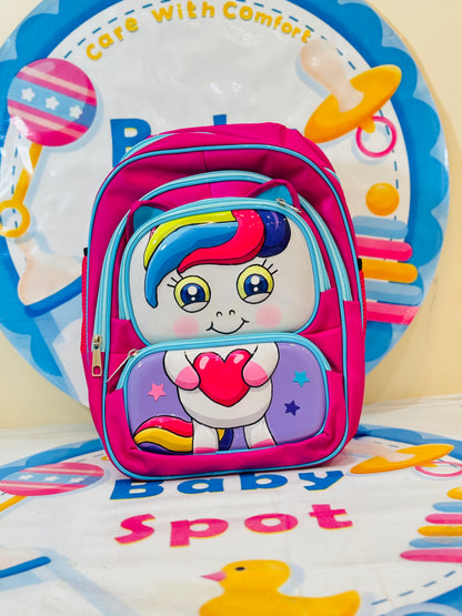 Doll-themed school bag for kids