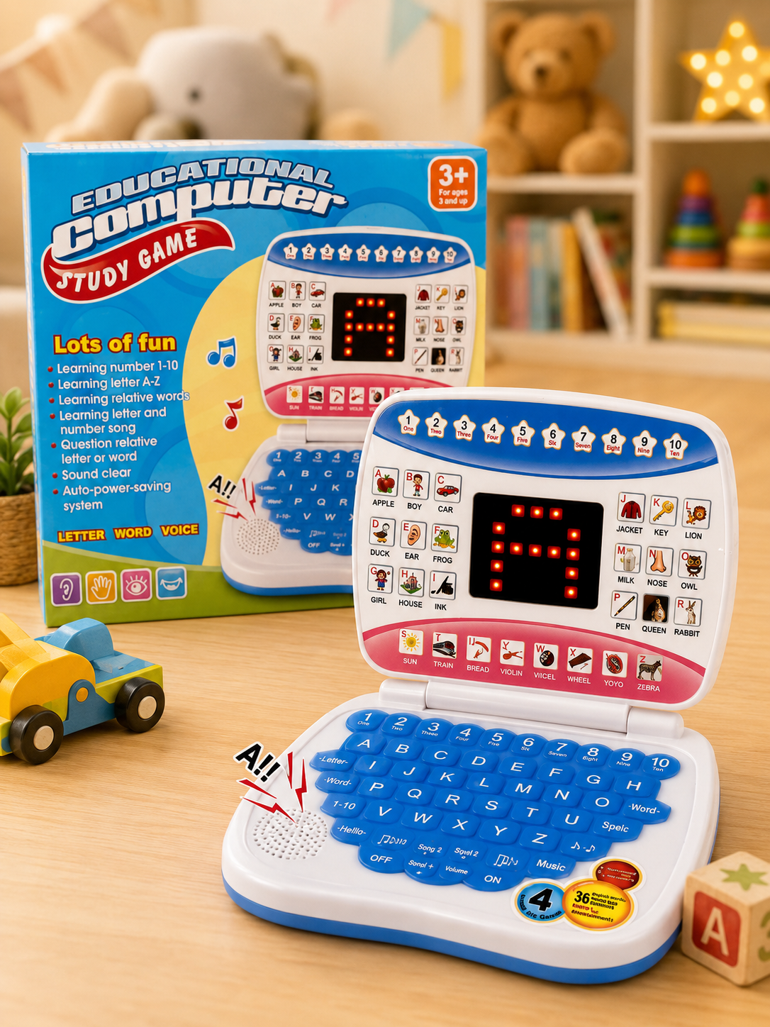 Interactive educational computer game for kids