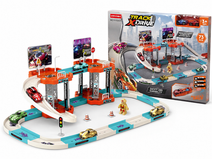 Track XDrive – 73 PCS Parking & Racing Track Set