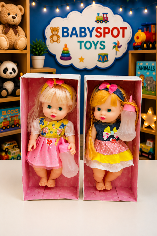 Beautiful High Quality Rubber Doll With Feeding and Eyes Blinking