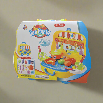 Kids kitchen cooking pretend play toy set