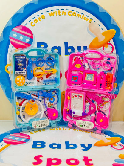 Kids doctor kit with medical pretend play toys