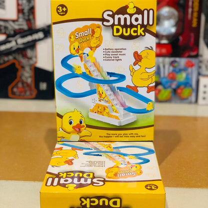 Baby duck track toy with music and lights