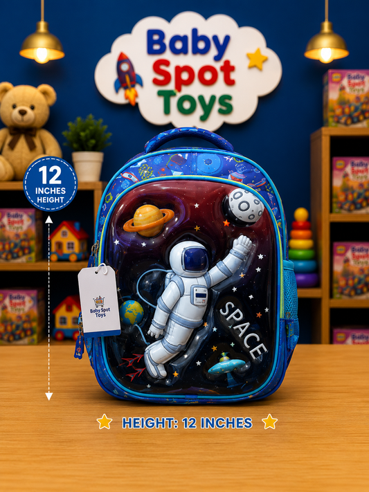 3D Space School Bag Lightweight Backpack 12-13 Inch