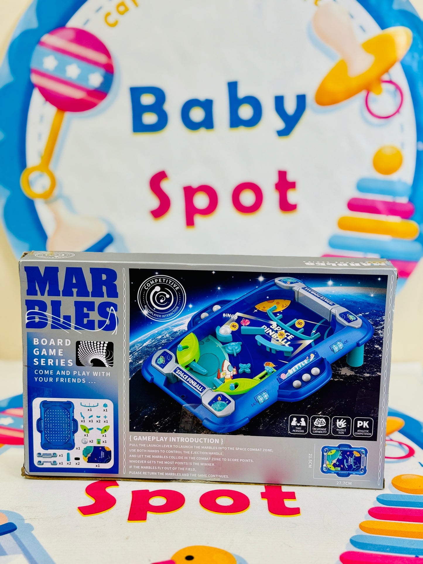 2-Player Pinball Battle Game – Fun for Kids Ages 3+