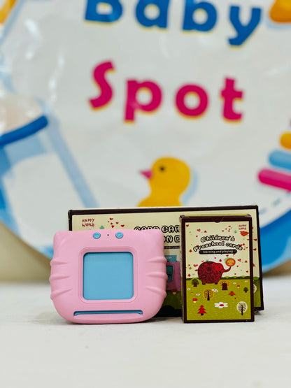 Talking flash card reader educational toy for kids