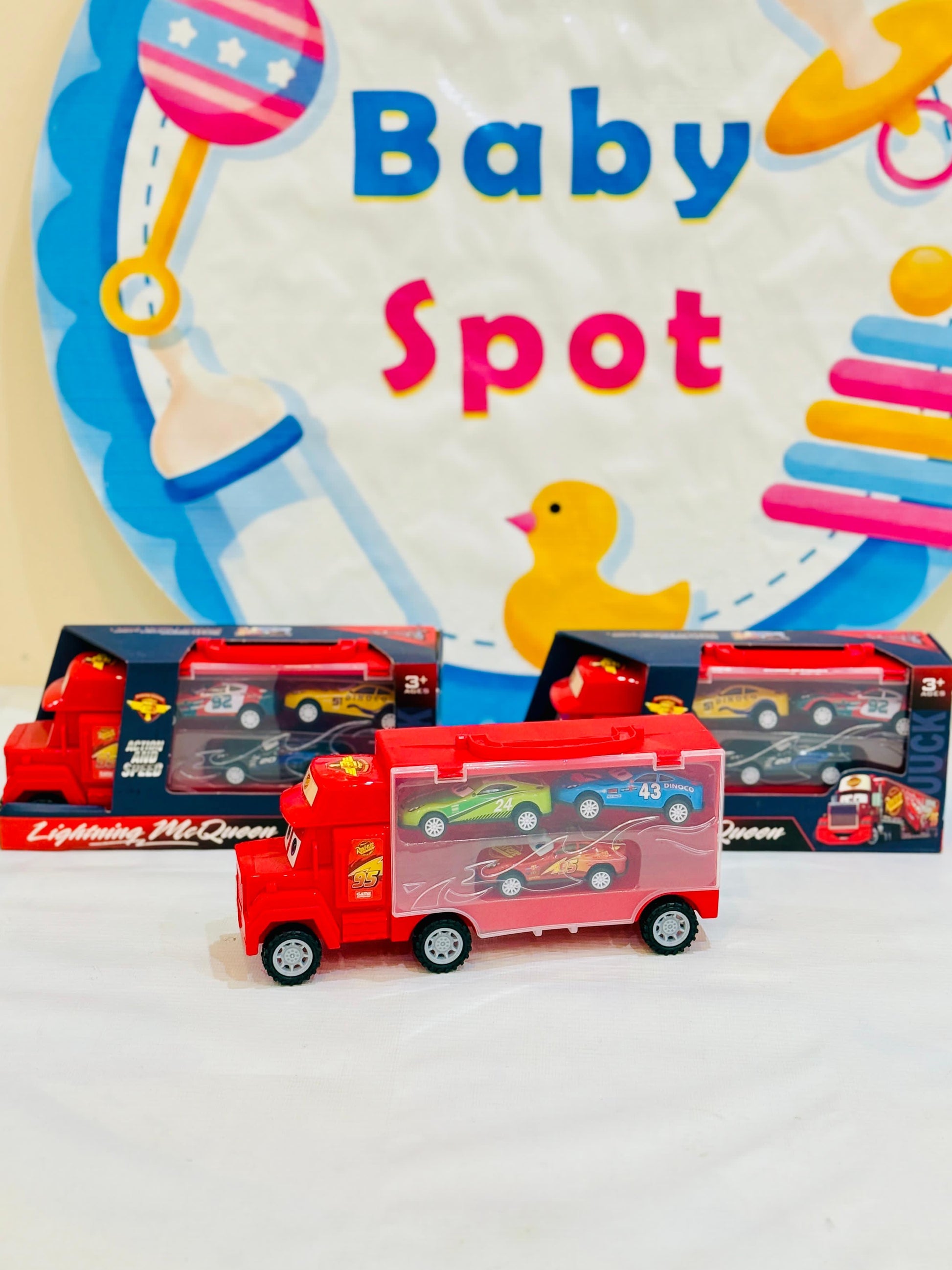 🚗 Free Wheel Car Carrier Truck with 3 Mini Cars – Big Adventures for Little Racers! 🚚💥

