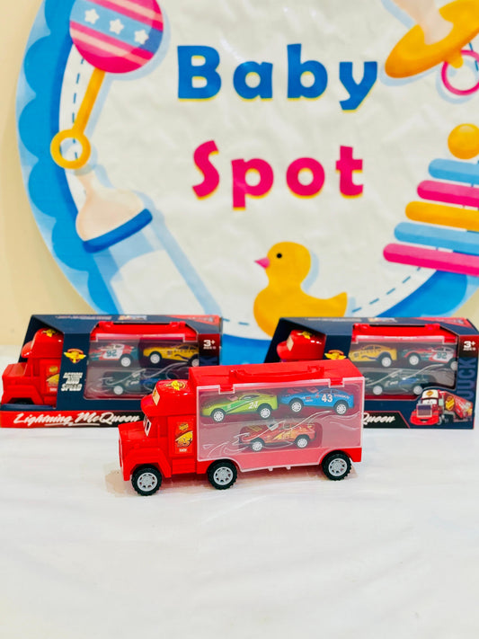 🚗 Free Wheel Car Carrier Truck with 3 Mini Cars – Big Adventures for Little Racers! 🚚💥

