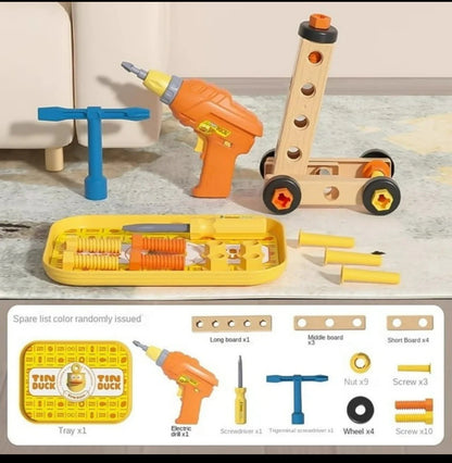 Children tool kit with simulation drill