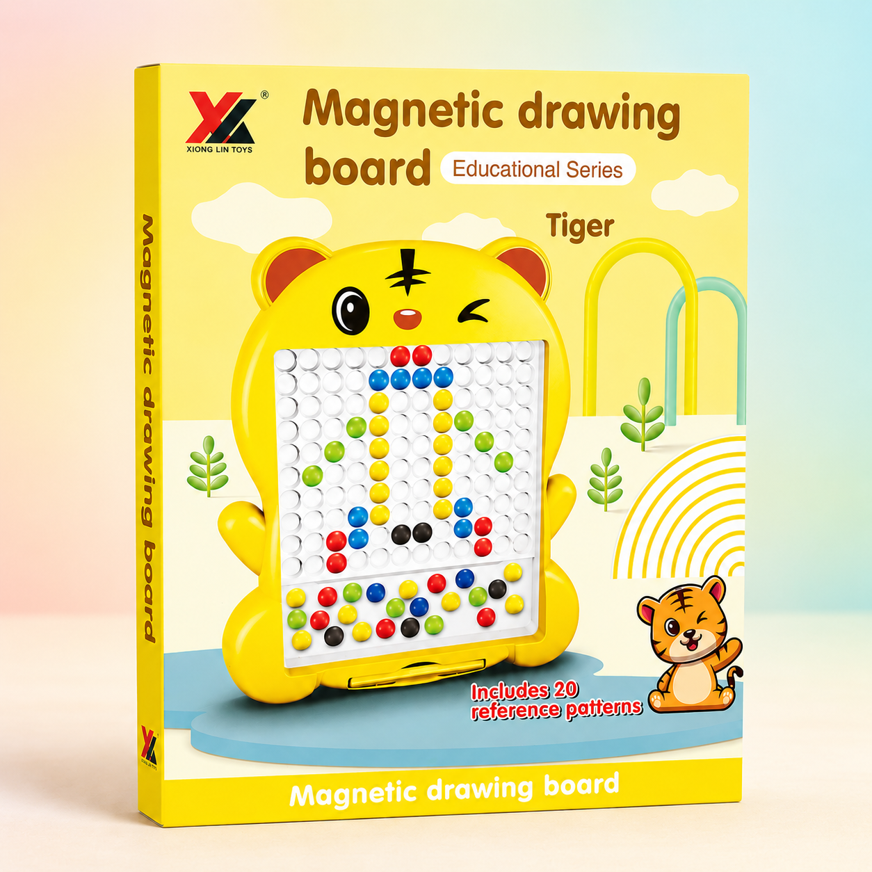 Cute tiger Magnetic Drawing Board – Fun Learning for Little Hands!
