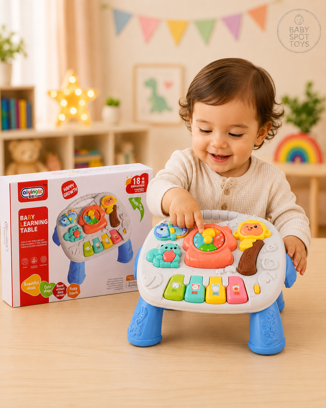 Musical Baby Learning Activity Table - Multi-Functional Educational Toy