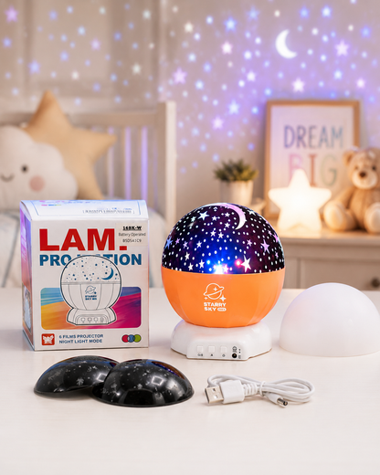 Dreamy nights projection lamp for kids