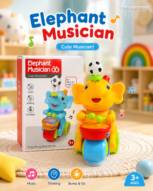 🎶 Melo Elephant Musical Toy 🐘💕