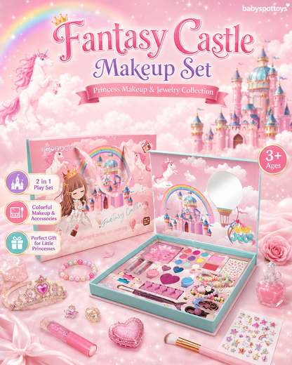 Children's unicorn beauty pretend play box