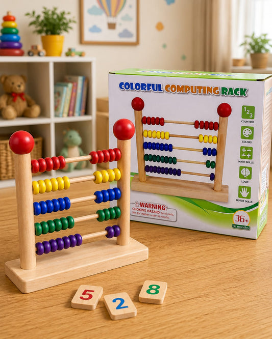 Colorful Wooden Counting Abacus