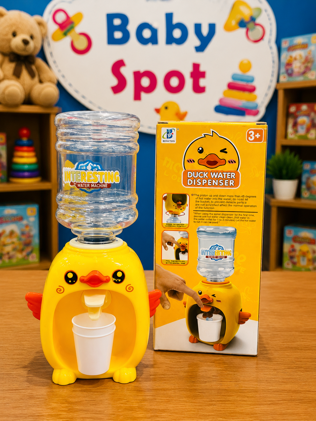 Mini water dispenser educational pretend play toy