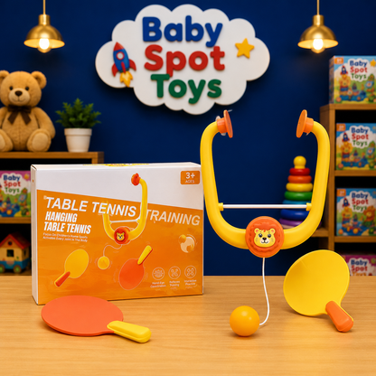 Kids hanging ping pong training game