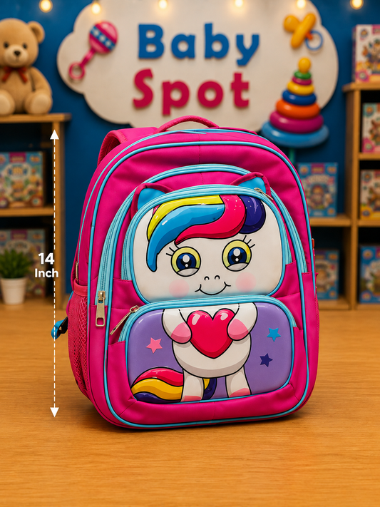 Cute Doll-Themed School Bag – Sparkle Into Adventure! 🎀🎒