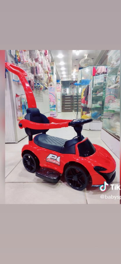 Battery-powered ride-on stroller car for kids