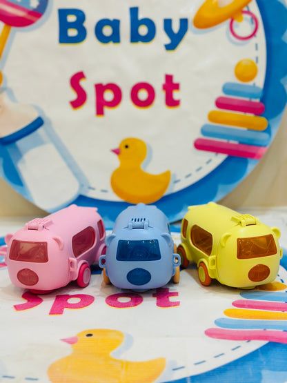 Bus design water bottle with sipper lid for kids