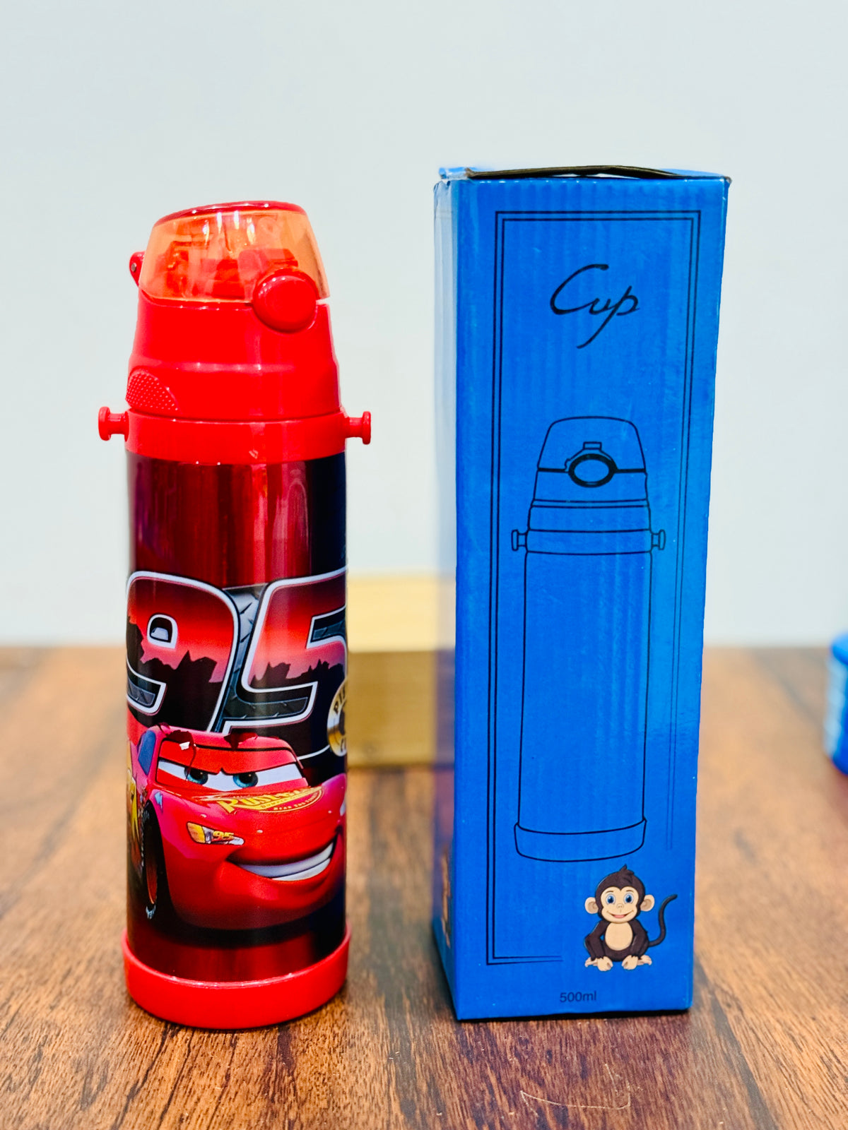 500ml Cars themed hot and cool steel sipper