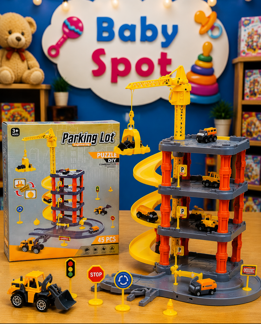 Parking Lot Engineering Playset – 45 Pieces