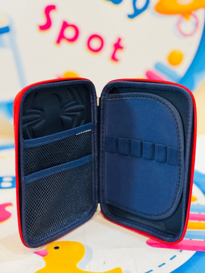 Spider-Man embossed pencil pouch for school