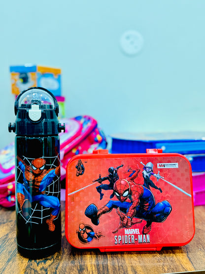 Spider-Man premium lunch box and bottle combo