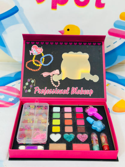 Children makeup and jewelry kit