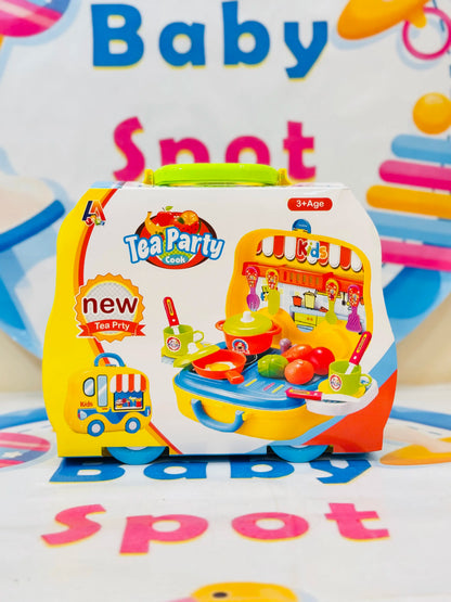 Deluxe kids kitchen pretend play set