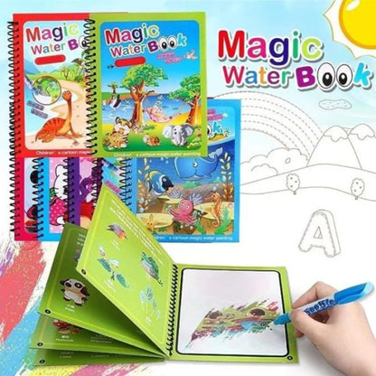 Reusable magic water coloring book for kids