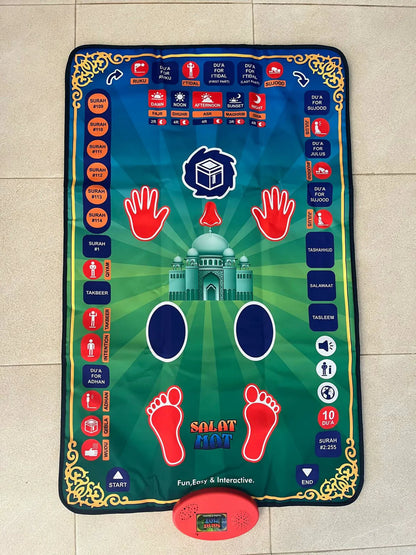 Islamic learning prayer mat for children