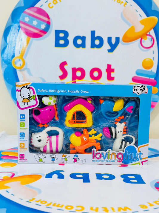 Delight your little one with our Branded Premium Baby Rattle Collection – a high-quality, imported set designed for sensory development and endless fun!