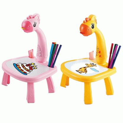 Kids giraffe projector drawing activity desk