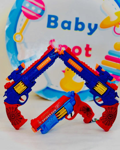 Spider-Man toy gun with lights for kids
