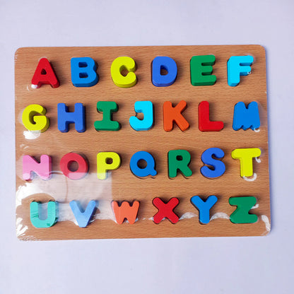 Wooden English alphabet ABC learning toy