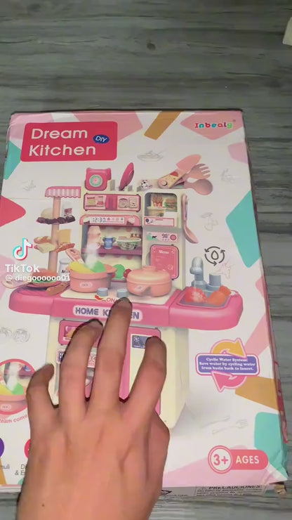 Realistic dream kitchen set for girls pretend play