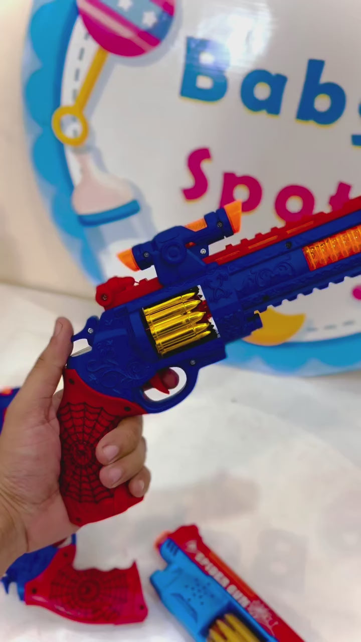 🕷️ Spiderman Toy Gun with Lights – Action &amp; Adventure! 🔫✨