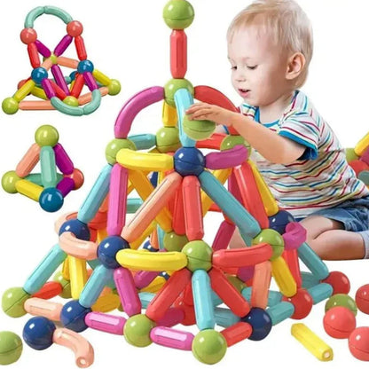 Magnetic construction blocks for children