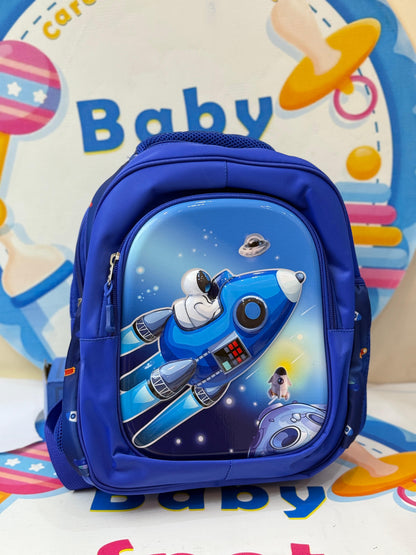 14 inch space school bag for nursery kids