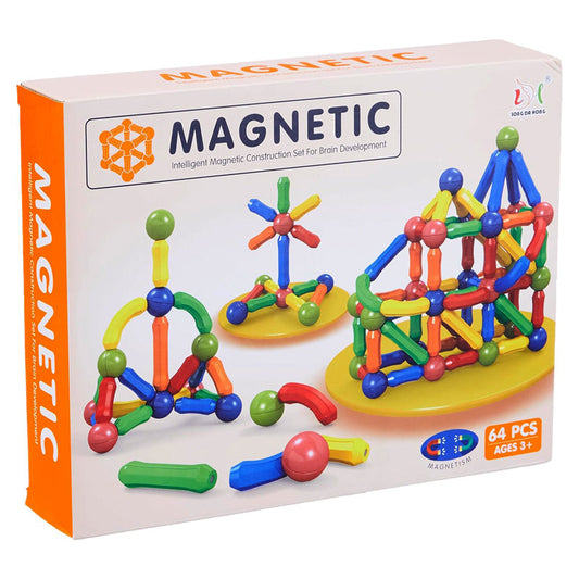 Magnetic Building Blocks 64 PCs  – Build, Learn &amp; Create! 🧲🏗️