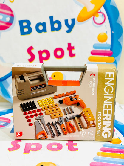 163-piece kids building and drill kit