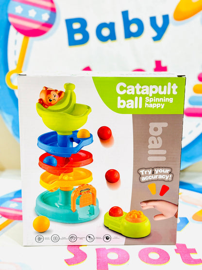 Ball rolling ramp toy for children
