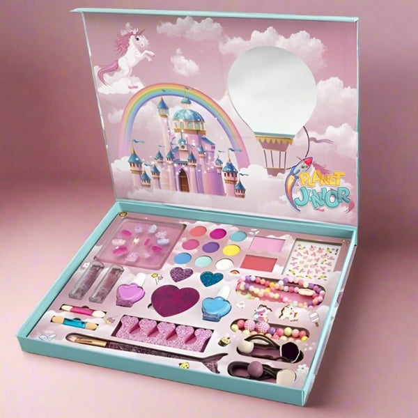 Children’s 2 in 1 unicorn Makeup & Jewellery Box – Glamour & Fun in One! -