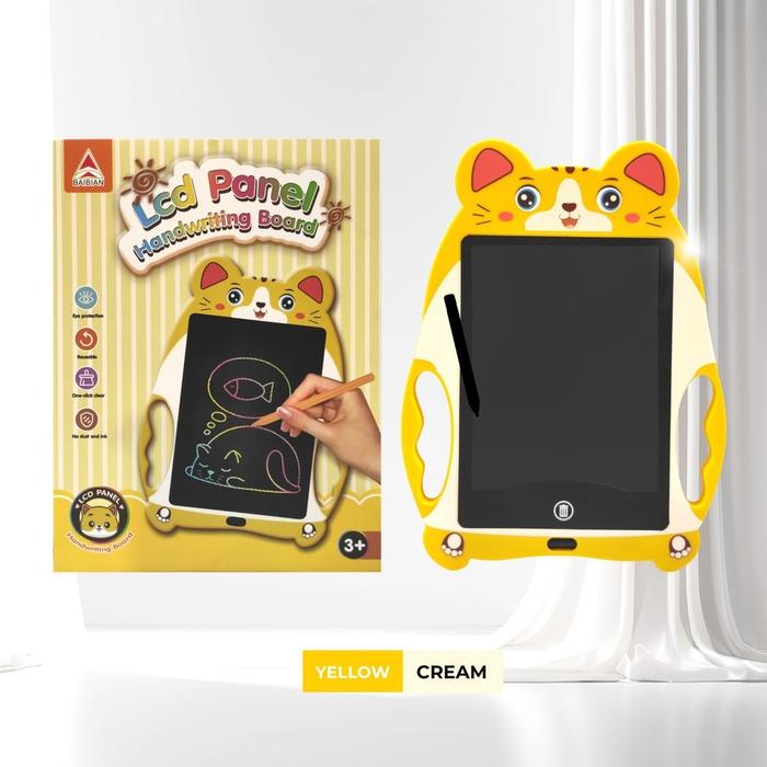 5 Cute animal shaped Lcd Panel Colourful writing Tablet 10 inches