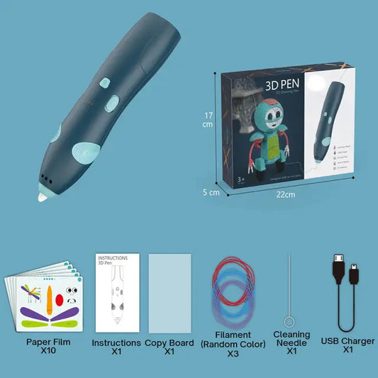 Kids 3D Drawing Pen – Safe, Fun & Creative Art Tool for Ages 3+