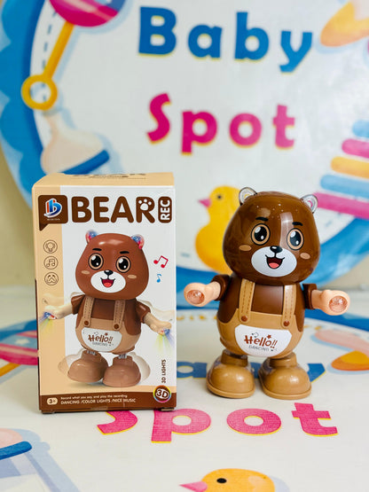 Interactive musical bear toy for children